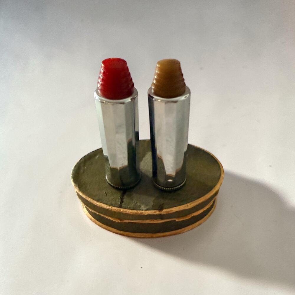 1930s VIGNY Paris Travel Perfume Dropper Set Chrome & Bakelite.  Original Box